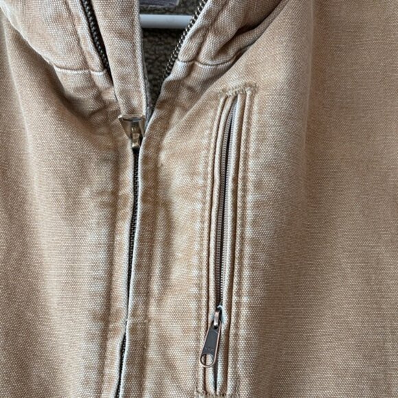 Carhartt Tan Fleece Line Work Vest - Picture 4 of 10